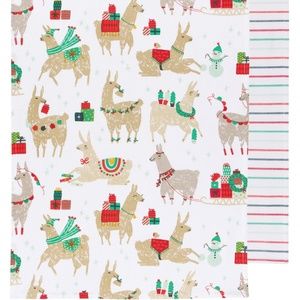 Now Designs Fa La La Llama Tea Towels Set/2 NWT